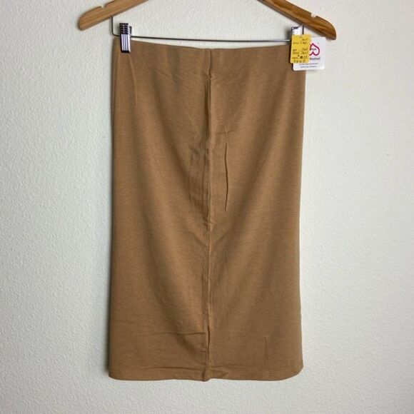 Heart & Hips Women Medium Enzyme-Washed Taupe Skinny Pencil Business Skirt - Picture 1 of 4